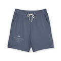 Lightweight Garment-Dyed Fleece Sweat Shorts — Minimal 'Montrevell' Logo