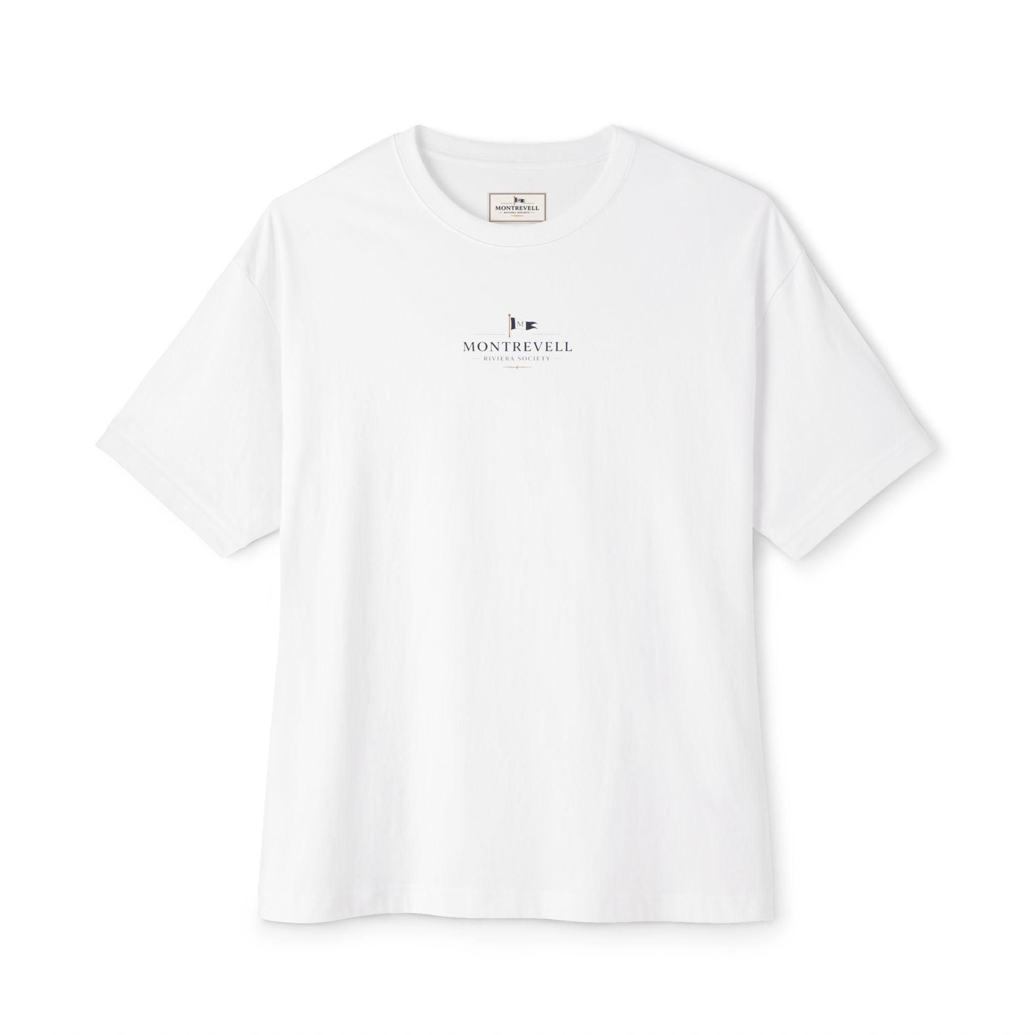 Montrevell Crest Tee — Riviera Society Oversized Boxy T-Shirt