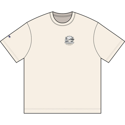 Box Tee — Small Chest Graphic "Saltwater Fishing" Logo Shirt