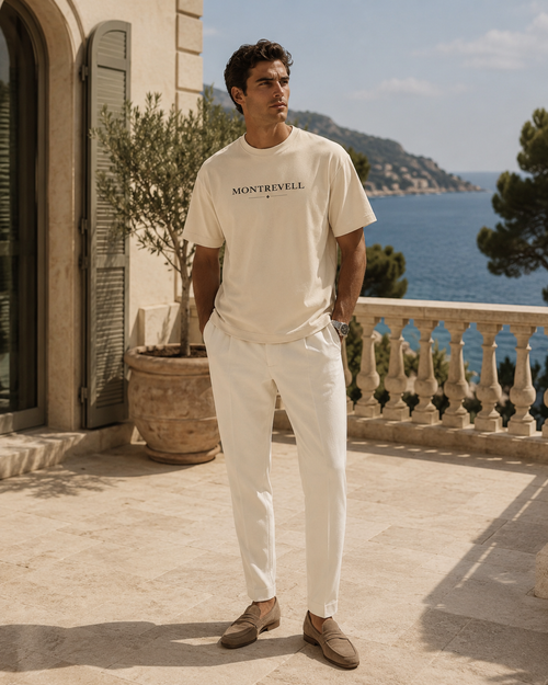 Montrevell Box Tee — 'Wealth and Character, Determine Status' Classic Men's Tee