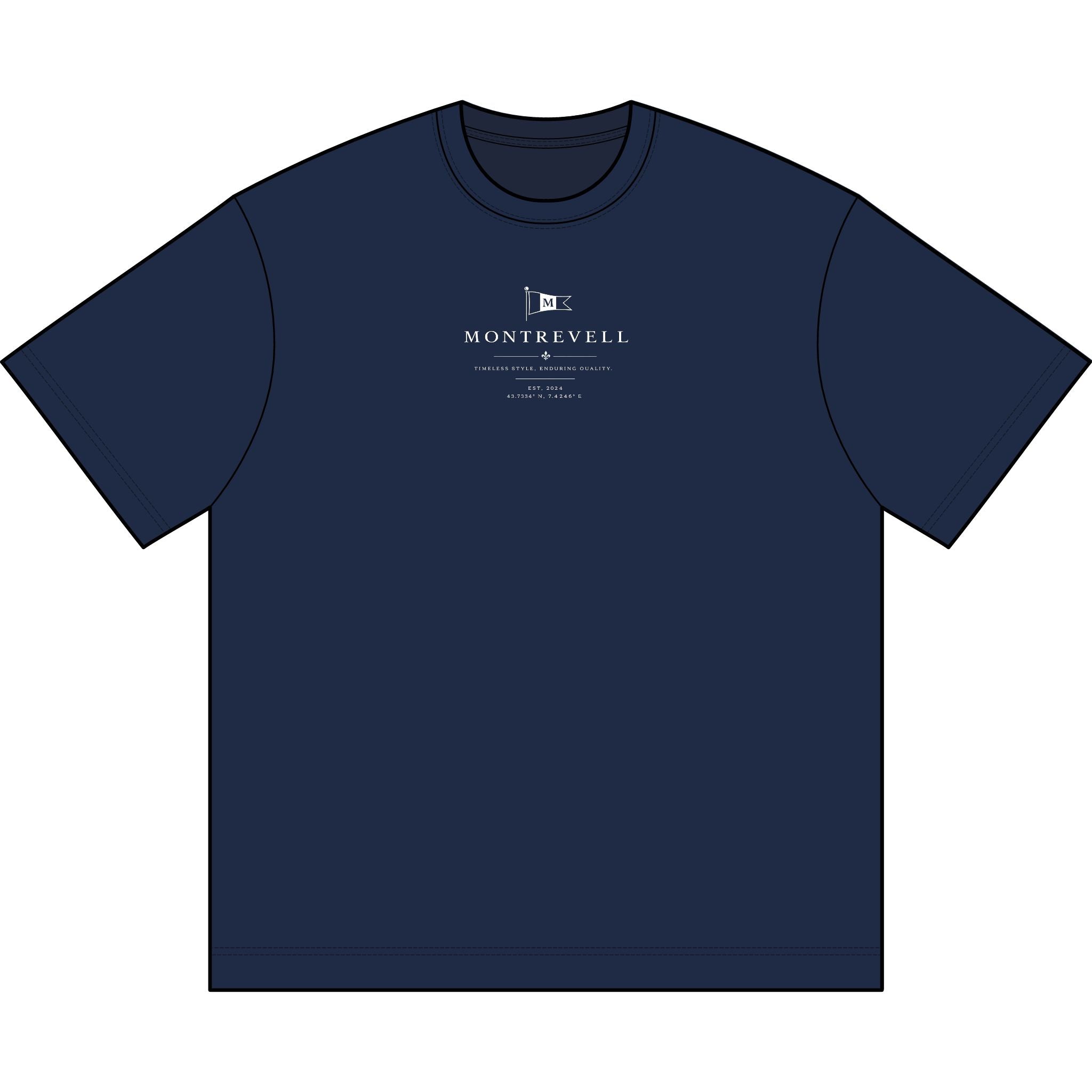 Montrevell 'Money Talks. Taste Decides.' Men's Box Tee — Minimal Luxury Graphic T‑Shirt