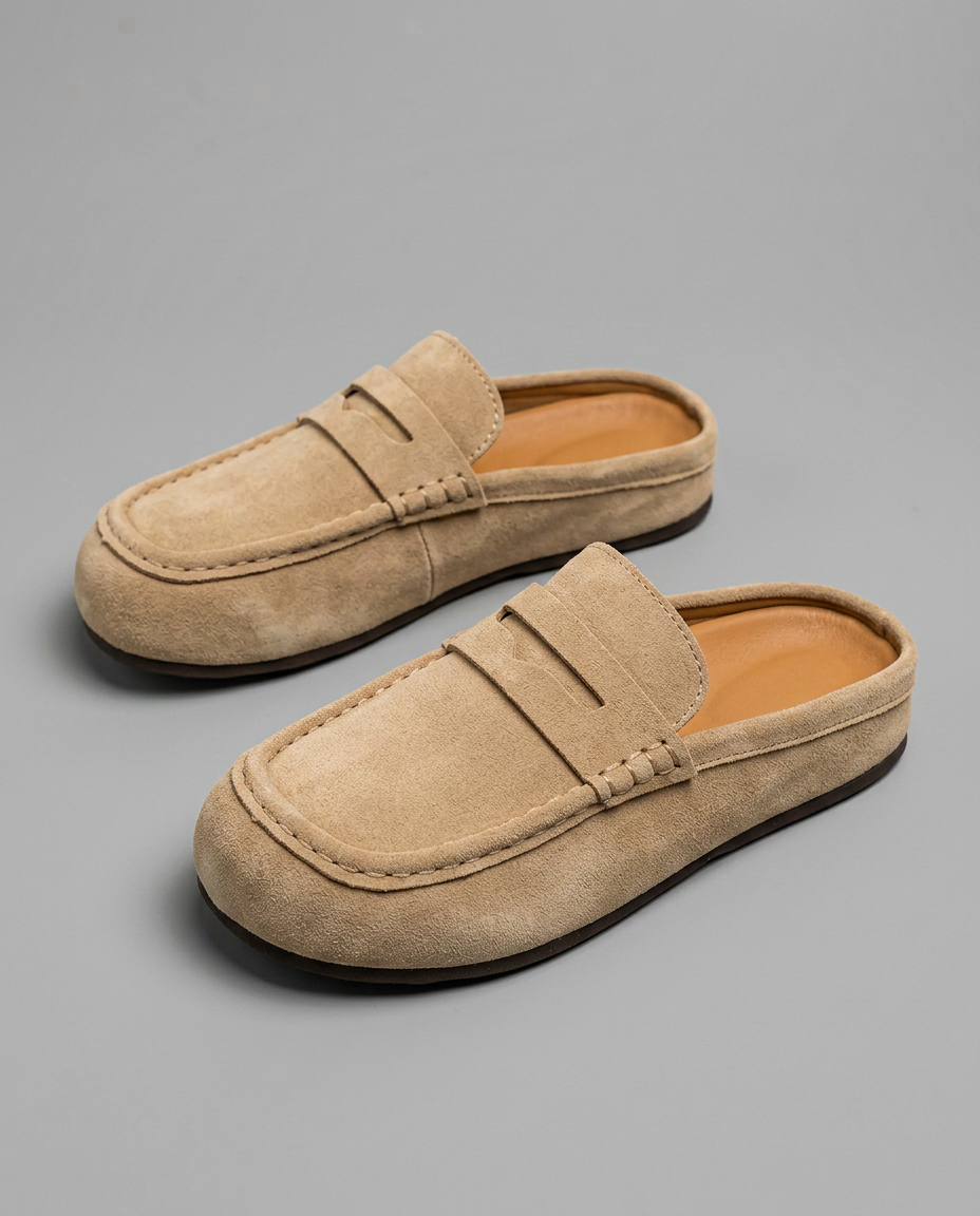 Como Suede Mules — Quiet Luxury Slip-On Clogs